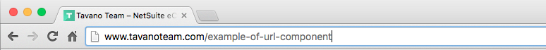 site url bar